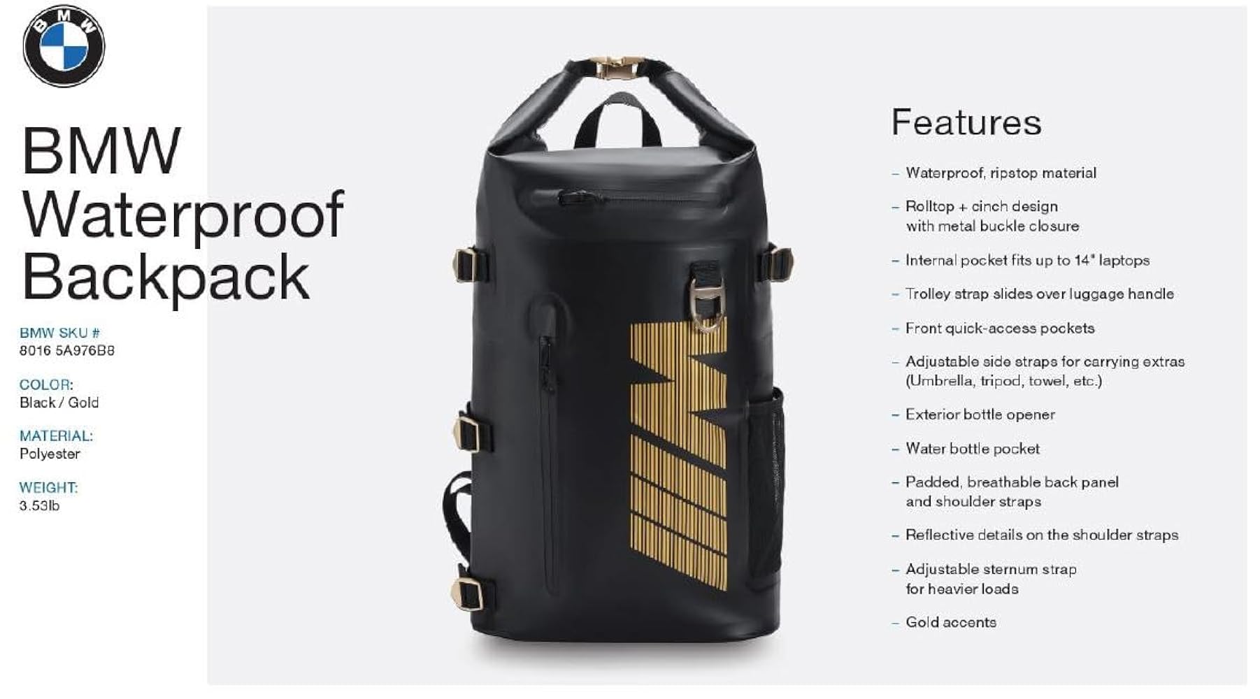 BMW キャディーバッグ AQUA TECH WATERPROOF BMW キャディーバッグ AQUA TECH WATERPROOF - メルカリ